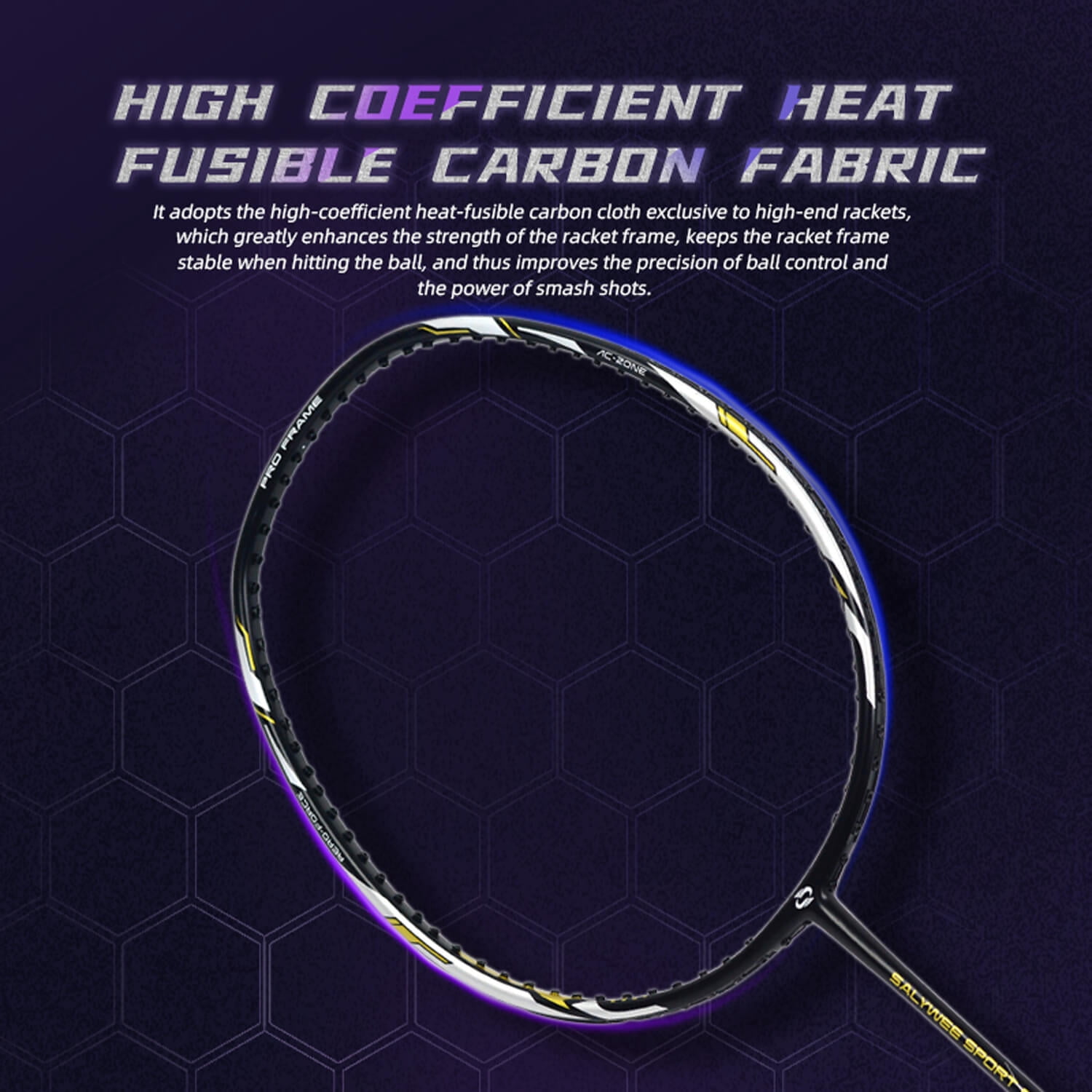 Composite Carbon Fiber Badminton Racket Enhanced Control & Speed, Solid Core Mid-od, Lightweight, 4U, G5, ≤28lbs, with Matching Bag, Great for Beginner Novice Training, Sports Gift Ideas