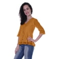thumbnail image 4 of Moomaya Blouse Ethnique en Coton Peplum Col en V pour Femmes, 4 of 6