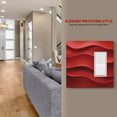 thumbnail image 4 of Red Wave Light Switch Cover Decorative Switch Plates and Outlet Covers Wall Plate for Electrical Kitchen Home Office Art Decor Standard Size, 4 of 4