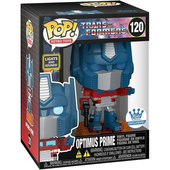 Funko Transformers POP! Retro Toys Optimus Prime Vinyl Figure (Lights & Sounds)