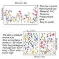 thumbnail image 5 of 2Pcs Flowers Wall Decals Wall Sticker Flowers Peel and Stick Wall Art Removable PVC Garden Decal for Kids Room Nursery Classroom Bedroom Decor 13.8x9.8inches, 5 of 5