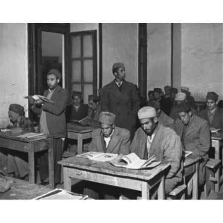 Afghanistan Kabul Men & Women in Classroom Poster Print - 18 x 24 in.