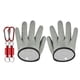 thumbnail image 2 of Guantes de pesca de secado rápido impermeables para pescar pescado antideslizante resistente a cortes de pescador Gancho Aluminio Gris Sharpla Guantes de pesca, 2 of 8