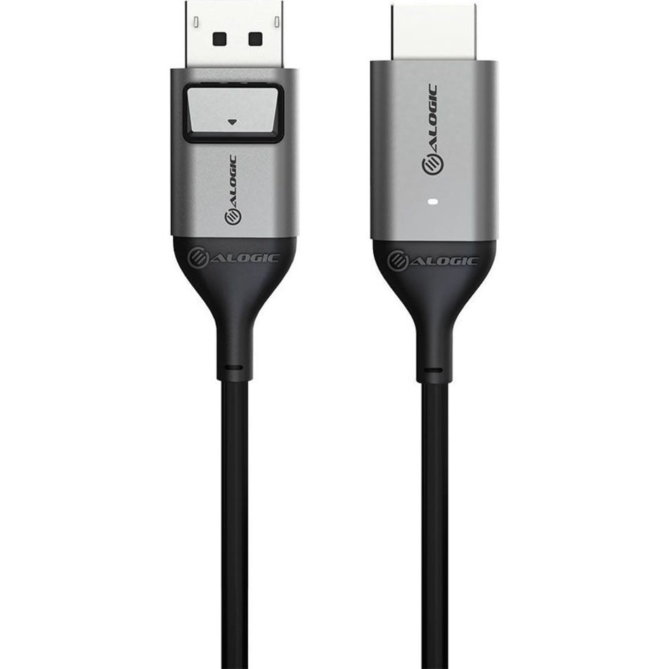 Alogic Ultra DisplayPort 1.4 to HDMI Cable - 4K 60Hz - ACTIVE - 2m - 6.56 ft DisplayPort/HDMI A/V Cable for Audio/Video Device, Notebook, PC, TV, Monitor, Projector, Graphics Card - First End: 1 x Dis