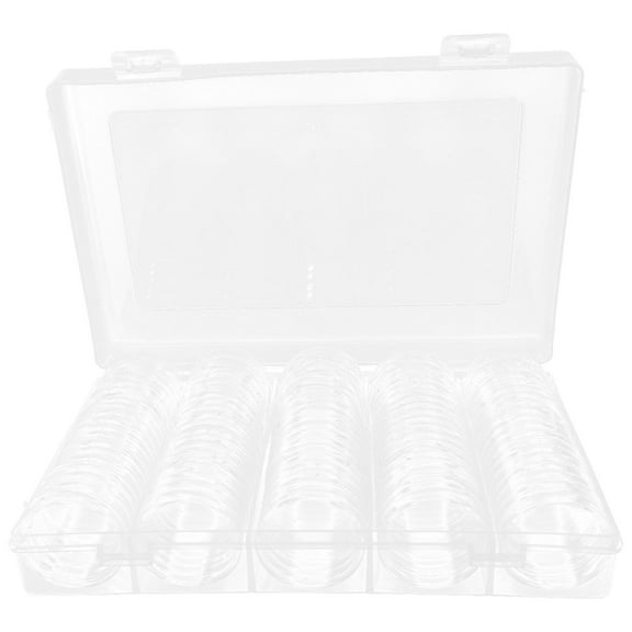 WORGEOUS 1 Set Coin Display Organizer Coin Holder Tray Coin Storage Tray Coin Holders With Inner Pads Coin Protectors For Collectors