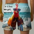 thumbnail image 5 of Mens Summer Beach Shorts Novelty Print Casual Loose Shorts on Clearance Multicolor,L, 5 of 6