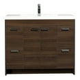 thumbnail image 4 of Eviva Lugano 42" Gray Oak Modern Bathroom Vanity with White Integrated Acrylic Sink, 4 of 8