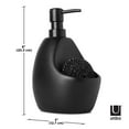 thumbnail image 4 of JOEY - Distributeur de savon 591ml et porte éponge, en céramique noir, 4 of 8