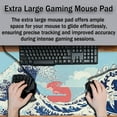 thumbnail image 4 of Extra Large Mouse Pad Blue XXL Mousepad, Big Mouse Pads Office Desk Mats, Desk Pad Mat Waterproof Non-Slip Rubber Base, 35.4 X 15.7 inch for Work/Game/Office/Home Japanese Great Wave Art, 4 of 7