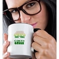 thumbnail image 2 of 3drose, Tick Tock Time Is Running Out Its Time to Go Green, 15oz Two-tone Black Mug, 2 of 6