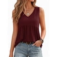 thumbnail image 2 of MOYIKO Tank Tops for Women V Neck Sleeveless Tops Summer Trendy Dressy Casual Flowy Shirts Loose Fit, 2 of 7