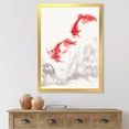 thumbnail image 3 of Designart 'Ancient Gold Fishes' Nautical & Coastal Framed Art Print, 3 of 4