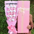 thumbnail image 3 of Sanrio-ramo de flores de jabón de Hello Kitty, caja de regalo, flor Rosa Doraemon, ramo de dibujos animados, regalo del Día de San Valentín, regalo de cumpleaños, 3 of 4