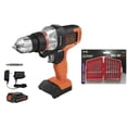 thumbnail image 1 of Taladro/atornillador Matrix Inalambrico Black & Decker 20v + 1 Juego de Brocas, 1 of 6