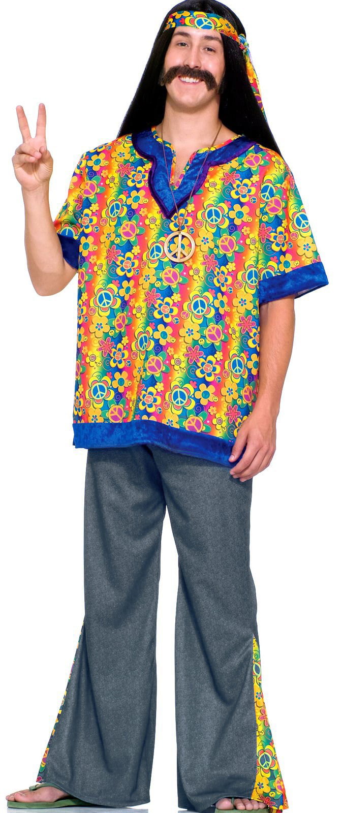Hippie Dude Men's Plus Size Costume - Walmart.com