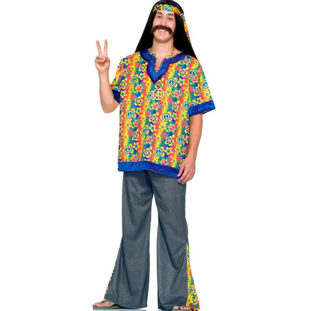 Hippie Dude Men's Plus Size Costume - Walmart.com - Walmart.com