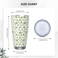 thumbnail image 4 of Haiem St Patrick's Day3 Printed 20oz Straight Skinny Car Cups With Insulated Cup Sleeve Portable Handle, Sports Travel Coffee Mug, Stainless Steel, Insulated-Without Straw, 4 of 8