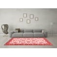 thumbnail image 3 of Ahgly Company Indoor Square Oriental Red Traditional Area Rugs, 6' Square, 3 of 4