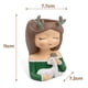 thumbnail image 1 of Maceta de plantas suculentas, figura de niña de dibujos animados, jarrón de bonsái, decoración púrpura Sywqhk Libre de BPA, 1 of 6