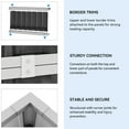 thumbnail image 4 of Dextrus Patio Metal Raised Garden Bed Kit, Large Outdoor Planter Box with 2 Gloves and Safe Edge Curling Design for Plants, Vegetables, and Flowers - 12x4x1ft,Black, 4 of 5