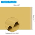 thumbnail image 2 of Uxcell 54x19.7x0.03 Inch PU Leather Book Cloth, Soft Colored Faux PU Leather Sheets, Light Yellow, 2 of 6