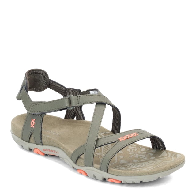 Sandalia Merrell Sandspur Rose de Cuero Oliva para Mujer Talla 11 M
