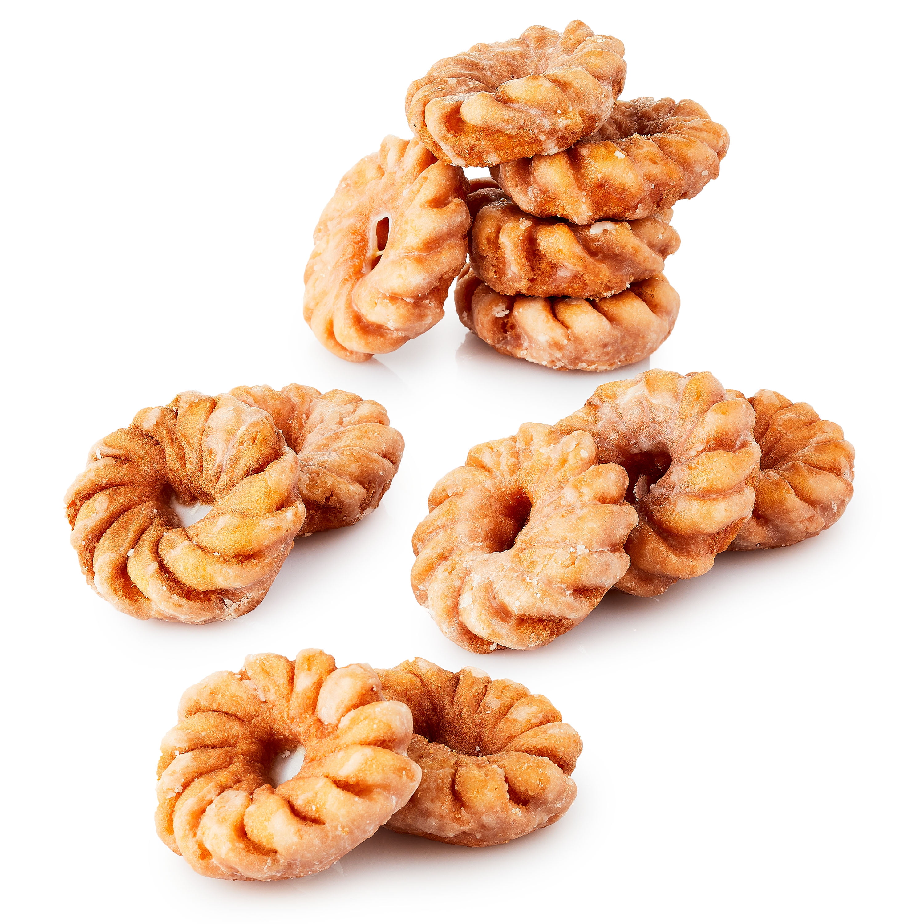 Freshness Guaranteed Glazed Mini Crullers, 10 oz Clamshell, 10 Count (Shelf-Stable)