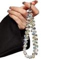 thumbnail image 4 of White Crystal Bead Short Lanyard: Portable Mobile Phone Chain with Metal Clip - Versatile Keychain Accessory for Phones and Keys, 4 of 6