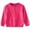 Hot Pink, variant on Grblisyd Girls Button Down Cardigan Kids Long Sleeve Crewneck Uniform Knit Sweater