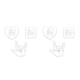 thumbnail image 1 of Moyic Molde en relieve para galletas, lavable, seguro, lindos dibujos animados, moldes de Pascua para interiores, hogar, fiesta familiar, Type1 NO1, 1 of 6