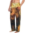 thumbnail image 6 of Salouo Cute Sunflower Guinea Pig Print Pajama Pants for Men, Lounge Pants Elastic Waistband Casual Men's sleepwear Loungewear Sleep Pajama Pant -Small, 6 of 7