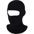 thumbnail image 2 of grinderPUNCH Knitted Tactical Double Layered Face One 1 hole Ski Mask Assorted Colors, Black, 2 of 2