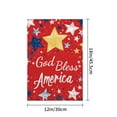 thumbnail image 4 of AMHNF God Bless America Linen Garden Flag 12x18 inch, Memorial Day Independence Day Yard Flag for Spring Summer Home Outdoor Garden Decoration, 4 of 5