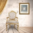 thumbnail image 3 of Pattinian, Merri 20x23 Gold Ornate Wood Framed with Double Matting Museum Art Print Titled - Grey Squares Rectangle II, 3 of 4