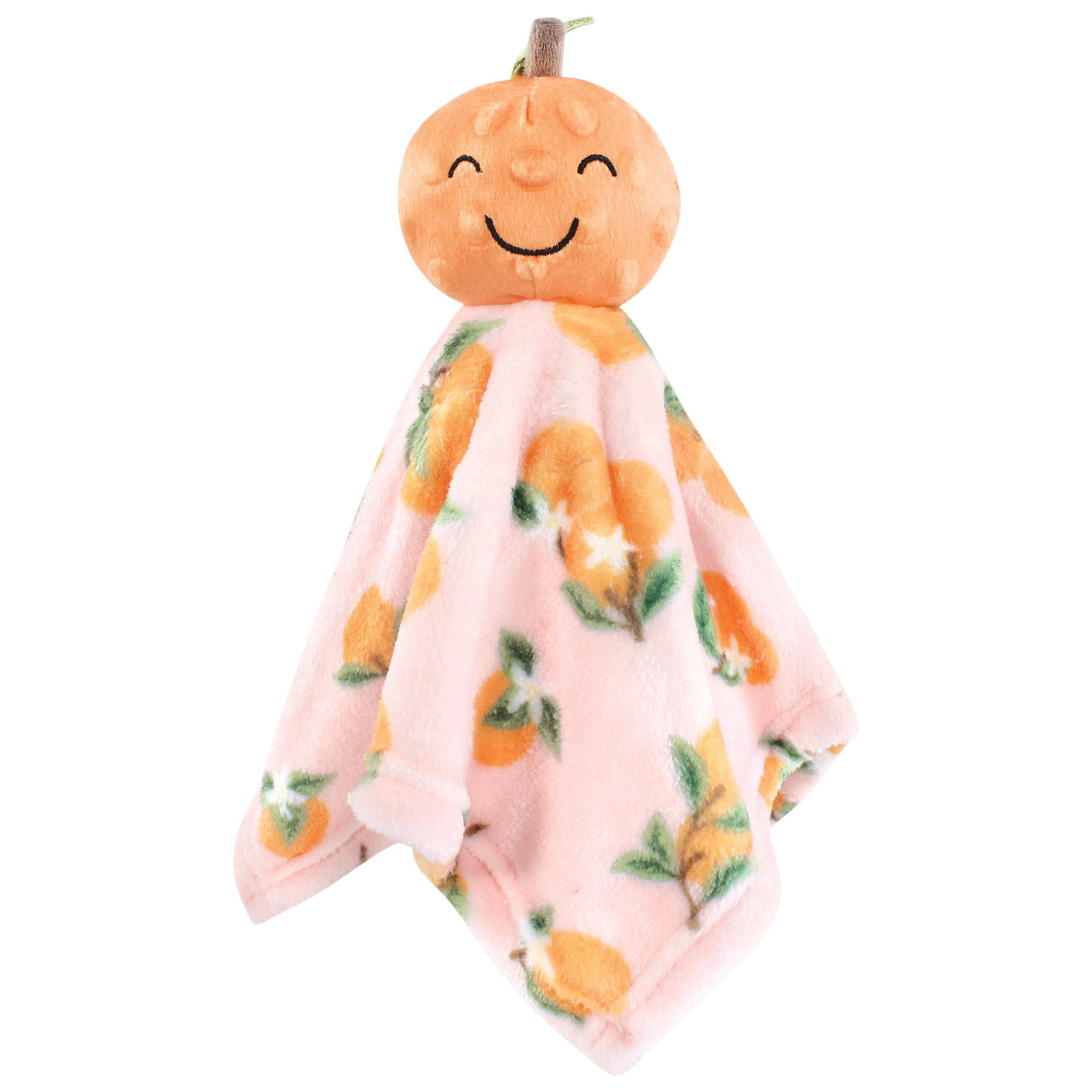 Hudson Baby Infant Girls Animal Face Security Blanket, Fruits, One Size