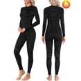 thumbnail image 1 of BEAUTYIN Womens Thermal Long Underwear 2 Piece Set Crew Neck Seamless Base Layers Sweat Wicking Cold Weather Warm Outfit Sets, 1 of 10