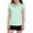 Green, variant on OGLCCG Girls Ruffle Short Sleeve Shirt Kids V-Neck Golf Tennis Shirts Tops Summer Solid Color School Uniform Tees 5-14 Years