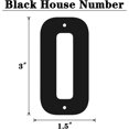 thumbnail image 2 of 3 Inch Modern Metal House Numbers, Metal Address Numbers and Letters, Black Door Mailbox Number, House Address Letter and Number for Office Home Farm Outside (Double 0), 2 of 8