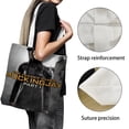 thumbnail image 3 of The Hunger Games Bolso de tela con estampado de lienzo para mujer, bolsa de compras reutilizable y estética, con cremallera interior, regalo para mujer,40*45cm., 3 of 6