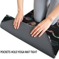 thumbnail image 3 of Colorful Headphones Games Icons Black Pattern Hot Yoga Mat Towel Non Slip for Hot Yoga - Quick-Drying Yoga Mat Cover with 4 Corner Pockets with Travel Bag - Hot Yoga Towel Non Slip 70"x26", 3 of 6