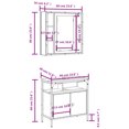 thumbnail image 4 of vidaXL 2 Piece Bathroom Furniture Set Black Engineered Wood, 4 of 5