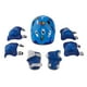 thumbnail image 2 of Equipo de protección para patines, ciclismo y patinetas para niños, casco, rodillas, codos y muñecas. Azul, 2 of 9