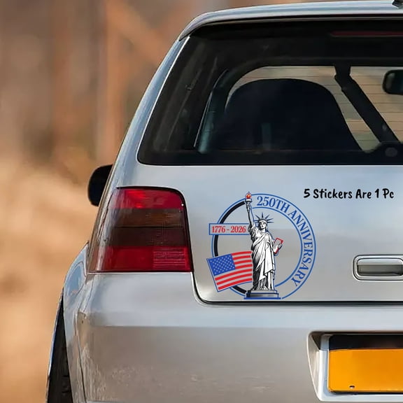 1Pc Usa 250Th Anniversary Car Window Decal Sticker,250 Years America Car Decal,250Th Anniversary The Independence Of Usa Sticker For Car Windows