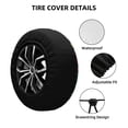 thumbnail image 2 of Naloa Berries and Flowers PVC Leather Spare Tire Wheel Cover for Car Truck SUV Camper Trailer Universal Fit many size16 inch, 2 of 6