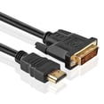 thumbnail image 3 of High Speed HDMI to DVI Adapter Cable (10 Feet) - Bi-directional HDMI to DVI & DVI to HDMI Converter Male to Male Connector Wire Cord Supports HD Video 1080P HDTV, 3 of 4