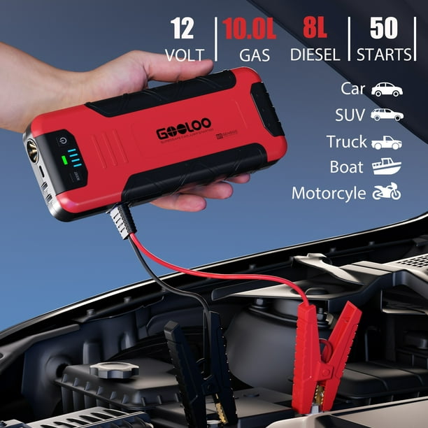 Nouveaux Clients] Booster de batterie voiture, chargeur d'appoint de  batterie de voiture - 12V, 600A –