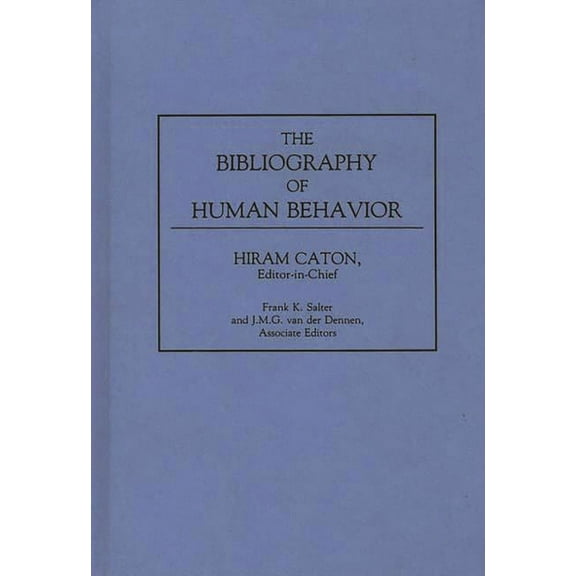 The Bibliography of Human Behavior