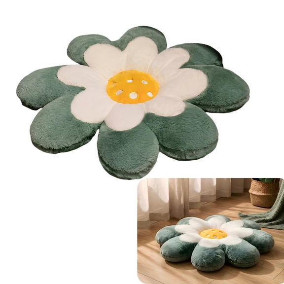 Floor Pillow Seating Cushion – Cute Daisy Shape Room Decor for Girls Teens Tweens, Soft Throw Pillow for Reading and Lounging, Comfy Floor Pillows for Sitting (18"/24")