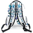 thumbnail image 5 of Blue Butterfly Backpack Butterflies Student School Bag Bookbag 16 inch Laptop Backpacks Travel Daypack Shoulder Bag, 5 of 7
