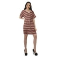 thumbnail image 3 of Moomaya Birthday Dresses Women Printed Work Dress Women Office V Neck Dresses, 3 of 6